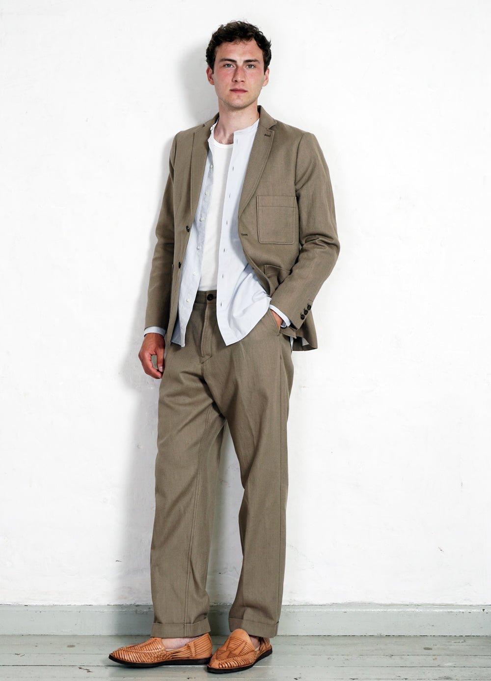 HANSEN GARMENTS - CHRIS | Classic Two Button Blazer | Bay Leaf - HANSEN Garments