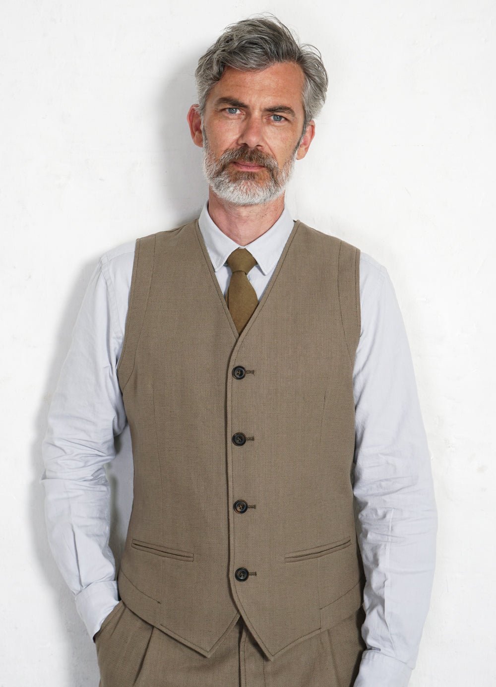 HANSEN GARMENTS - DANIEL | Classic Waistcoat | Bay Leaf - HANSEN Garments