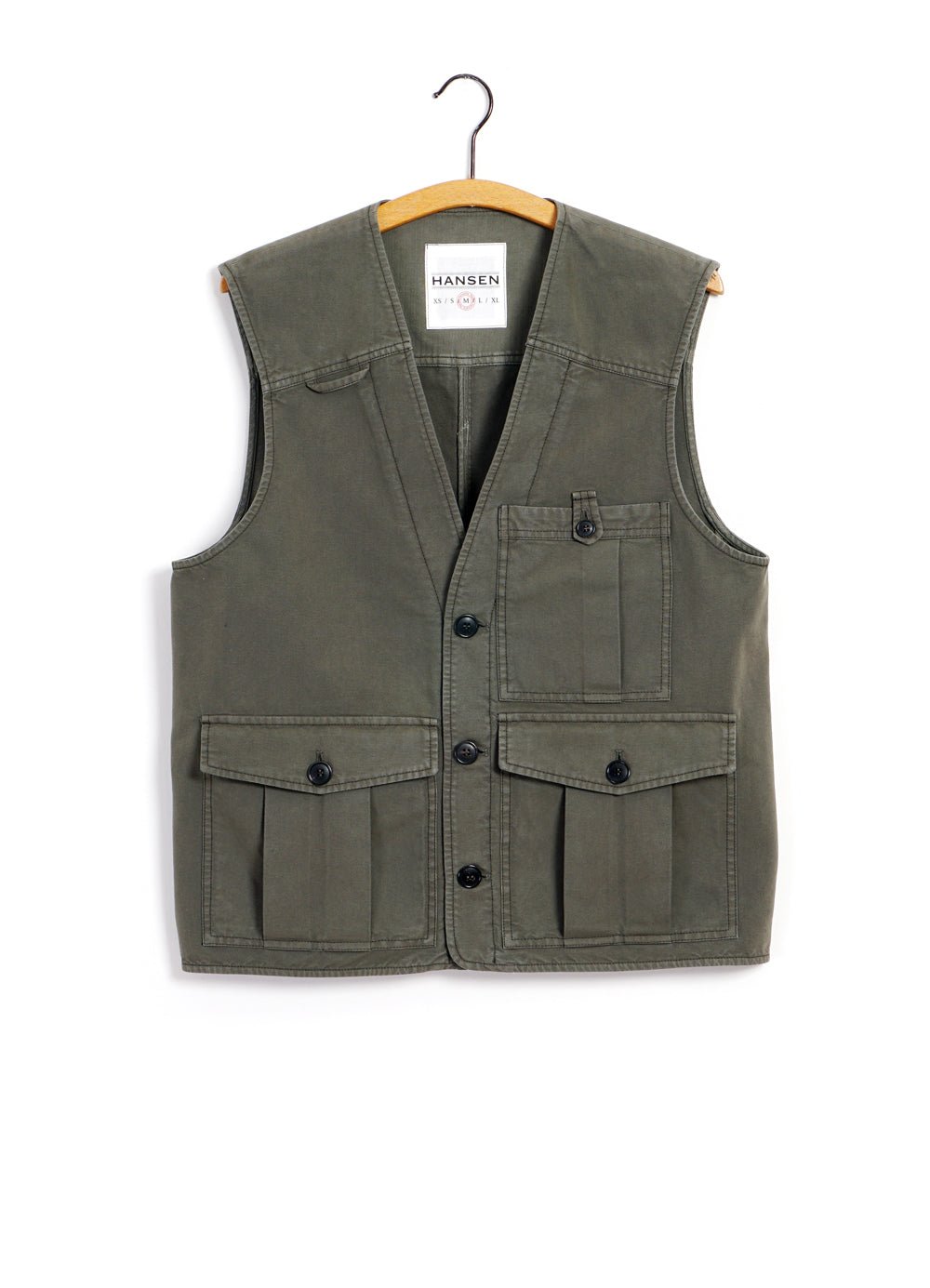 HANSEN GARMENTS - HEKTOR | Utility Vest | Green - HANSEN Garments