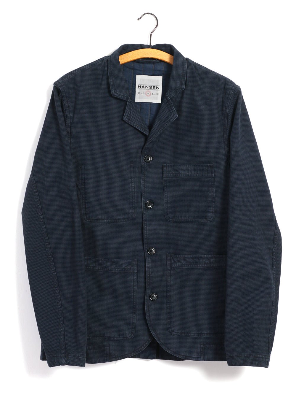 HANSEN GARMENTS - NICOLAI | Informal 4-button Blazer | Black Navy - HANSEN Garments