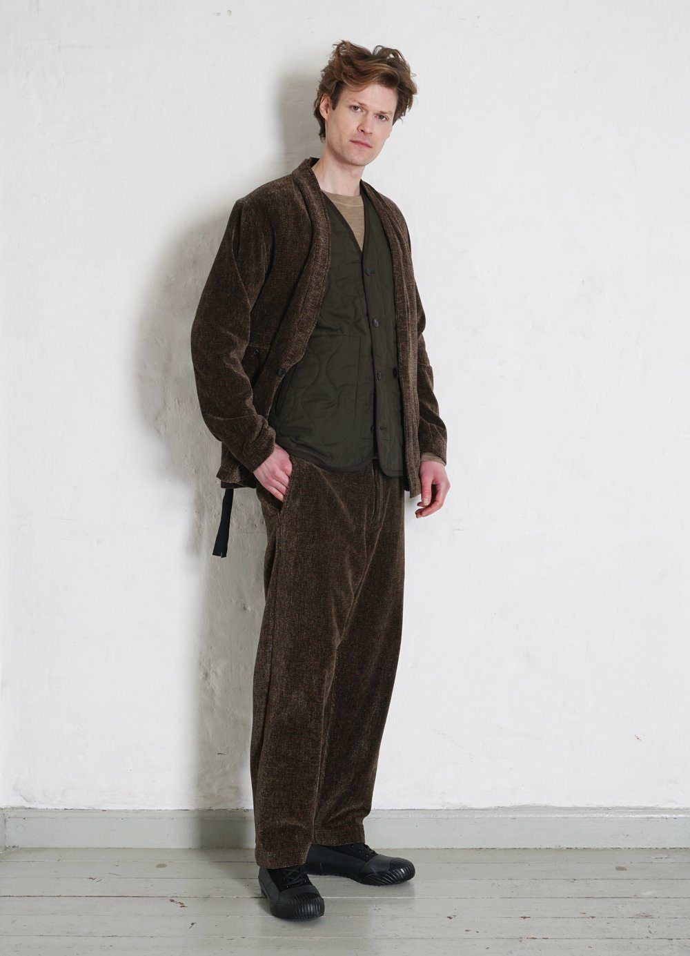 HANSEN Garments - TONY | Bonded Padded Vest | Dark Army - HANSEN Garments