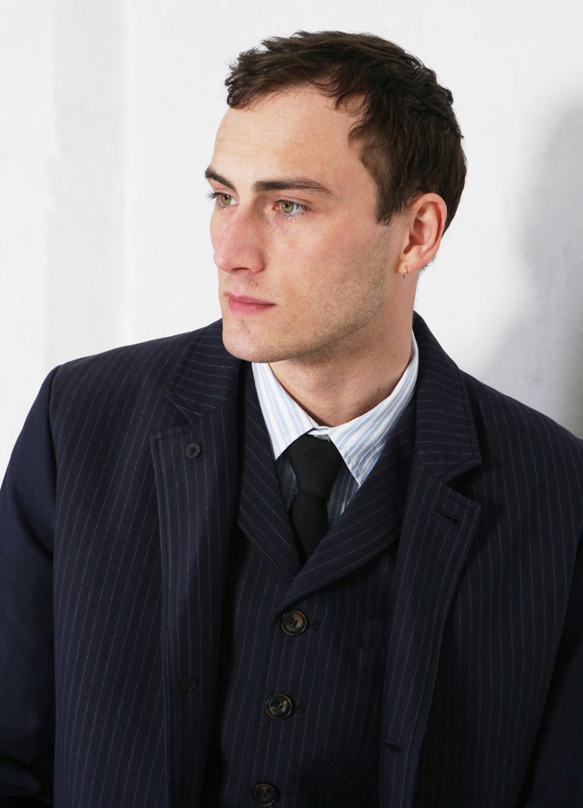 HANSEN GARMENTS - WILLIAM | Lapel Waistcoat | Blue Pin - HANSEN Garments